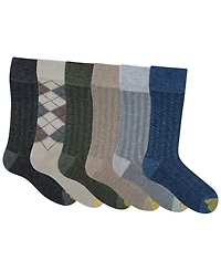 Gold Toe Men's 6-pack Cambridge Solid Crew Socks