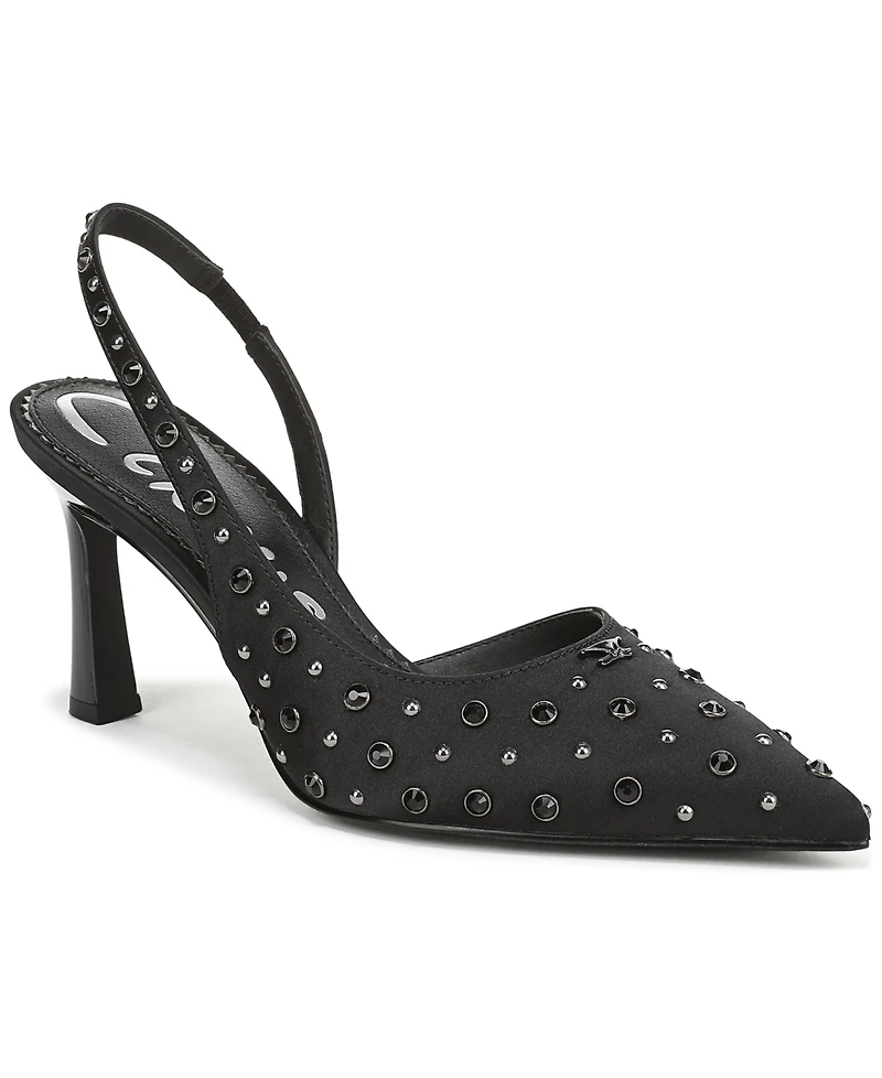 Circus Ny by Sam Edelman Women's Tallie Rhinestone Pointed-Toe Asymmetrical Pumps