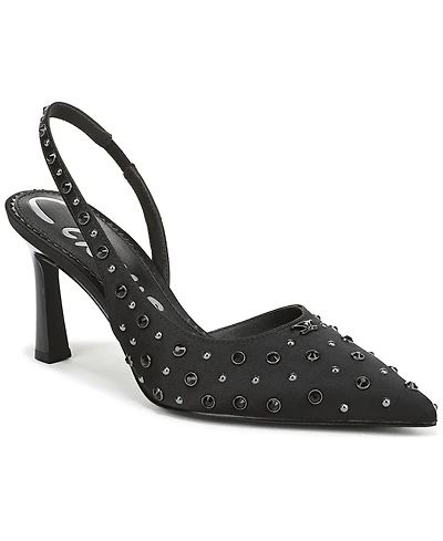 Circus Ny by Sam Edelman Women's Tallie Rhinestone Pointed-Toe Asymmetrical Pumps