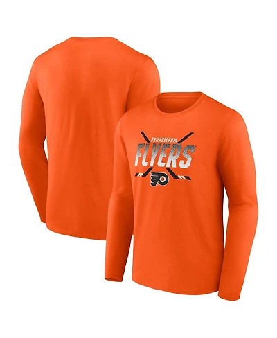 Fanatics Men's Orange Philadelphia Flyers Covert Long Sleeve T-Shirt