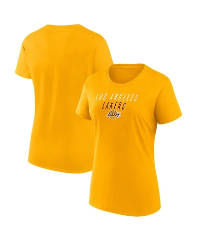 Fanatics Women's Gold Los Angeles Lakers T-Shirt