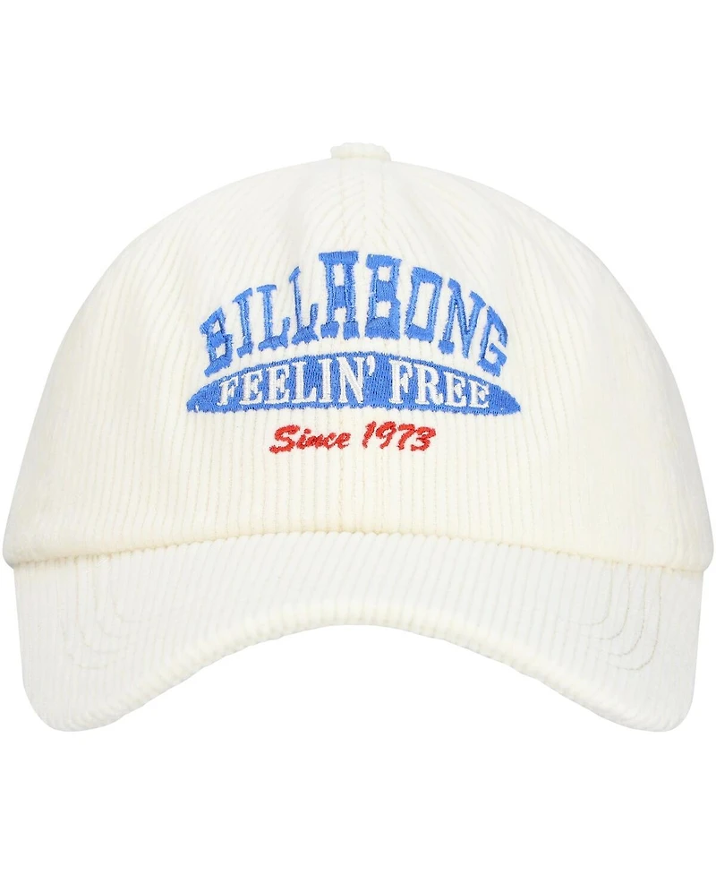Billabong Women's White Dad Feelin Free Adjustable Hat