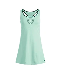 Adidas Women's Green Miami Hurricanes Spring Fling Active Racerback Skort Dress