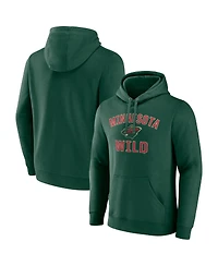 Fanatics Men's Green Minnesota Wild Victory Arch Pullover Hoodie