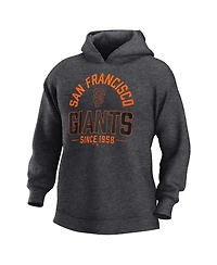 Fanatics Men's Heather Charcoal San Francisco Giants Fleece Pullover Hoodie