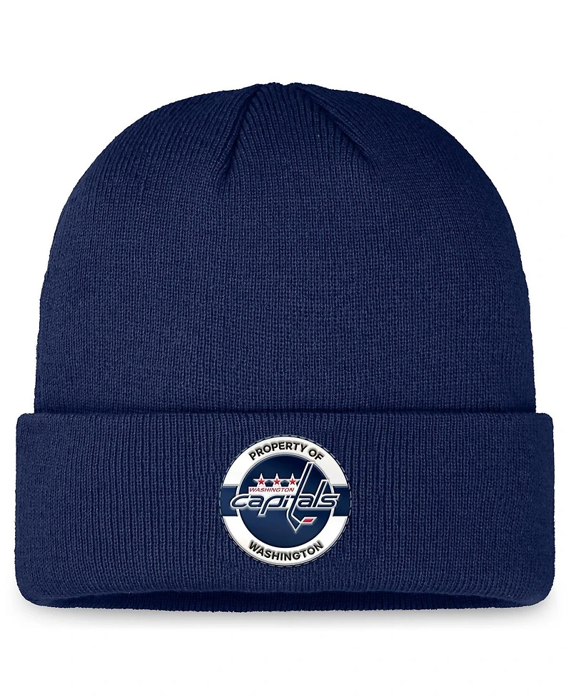 Fanatics Men's Navy Washington Capitals Authentic Pro Training Camp Cuffed Knit Hat