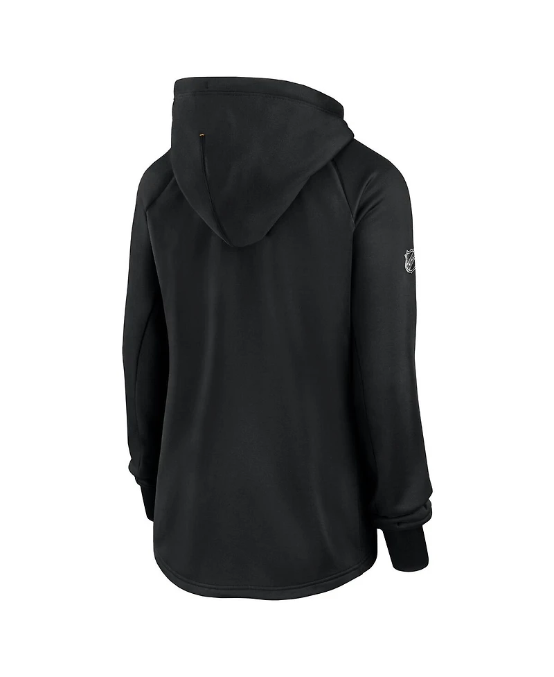 Fanatics Women's Black Pittsburgh Penguins Authentic Pro Rink Fleece Full-Zip Jacket