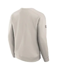 Fanatics Men's Cream Boston Bruins Authentic Pro Road Fleece Pullover Sweatshirt