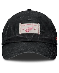 Fanatics Women's Black Detroit Red Wings Heritage Away Game Adjustable Hat