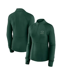 Fanatics Women's Green Bay Packers Elements Raglan Quarter-Zip Jacket