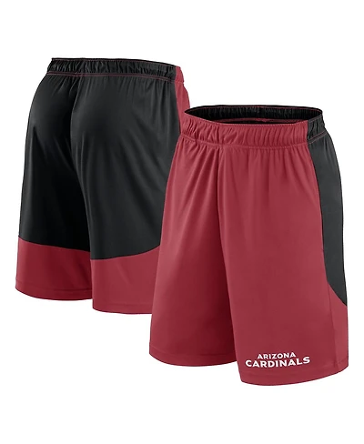 Fanatics Men's Cardinal/Black Arizona Cardinals Launch Shorts