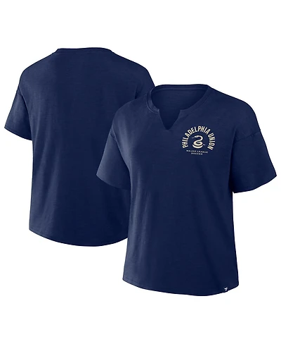 Fanatics Women's Navy Philadelphia Union Bicycle Kick Stadium Slub T-Shirt