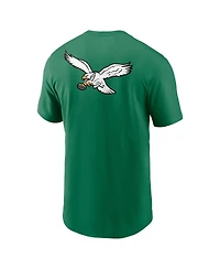 Nike Men's Kelly Green Philadelphia Eagles Rewind Front and Back Hit Essential T-Shirt