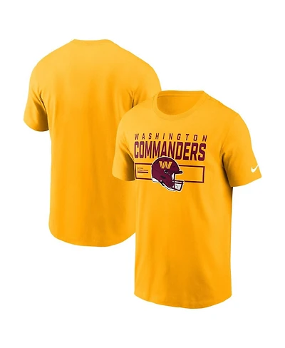 Nike Men's Gold Washington Commanders Primetime Helmet Essential T-Shirt
