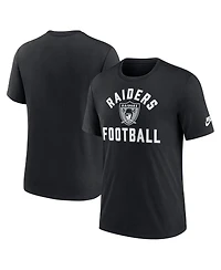 Nike Men's Black Las Vegas Raiders Favorable Timeline Tri-Blend T-Shirt