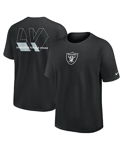 Nike Men's Black Las Vegas Raiders Dominate the Game Essential Max90 T-Shirt