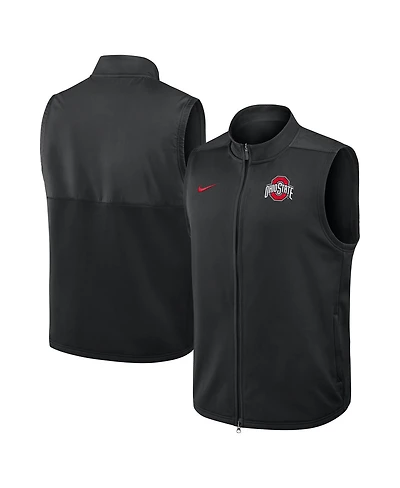 Nike Men's Black Ohio State Buckeyes Primetime Victory Performance Full-Zip Vest