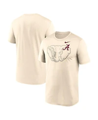Nike Men's Natural Alabama Crimson Tide Campus Shadow Legend Performance T-Shirt