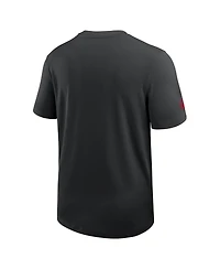 Nike Men's Black Atlanta Falcons Sideline Uv Performance Coach Shirt