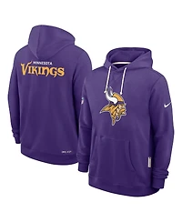 Nike Men's Purple Minnesota Vikings Sideline Initial Home Performance Pullover Hoodie