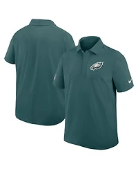 Nike Men's Midnight Green Philadelphia Eagles Sideline City Pride Woven Performance Polo Shirt