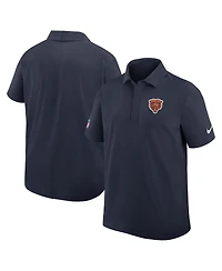 Nike Men's Navy Chicago Bears Sideline City Pride Woven Performance Polo Shirt