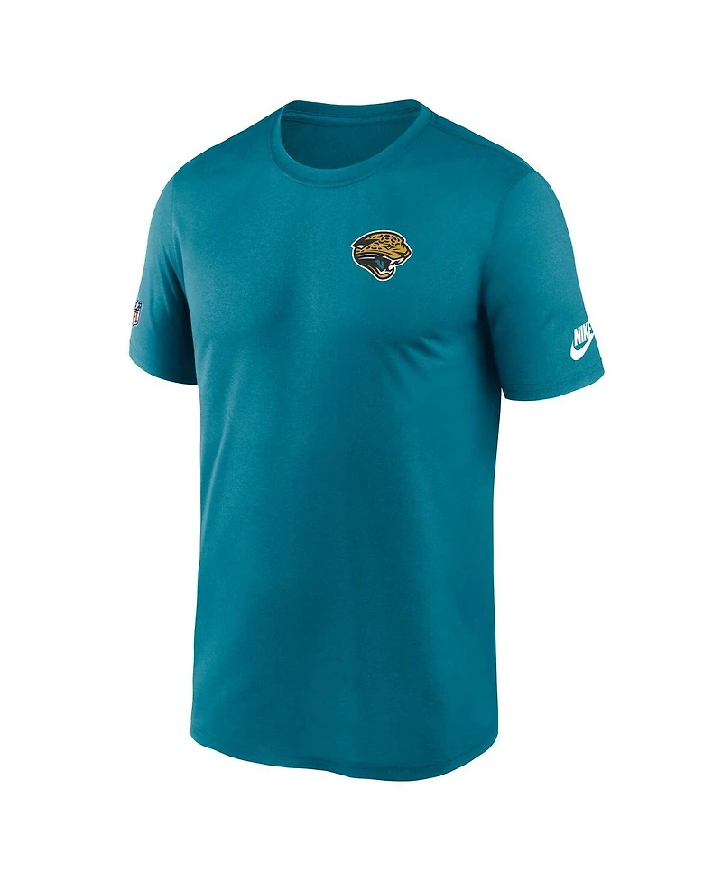 Nike Men's Teal Jacksonville Jaguars Sideline Alt Pack Small Logo Legend Performance T-Shirt