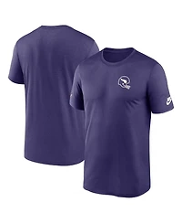Nike Men's Purple Minnesota Vikings Sideline Alt Pack Small Logo Legend Performance T-Shirt