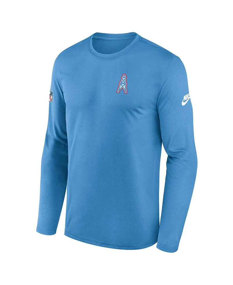 Nike Men's Navy Tennessee Titans Legend Small Logo Performance Long Sleeve T-Shirt