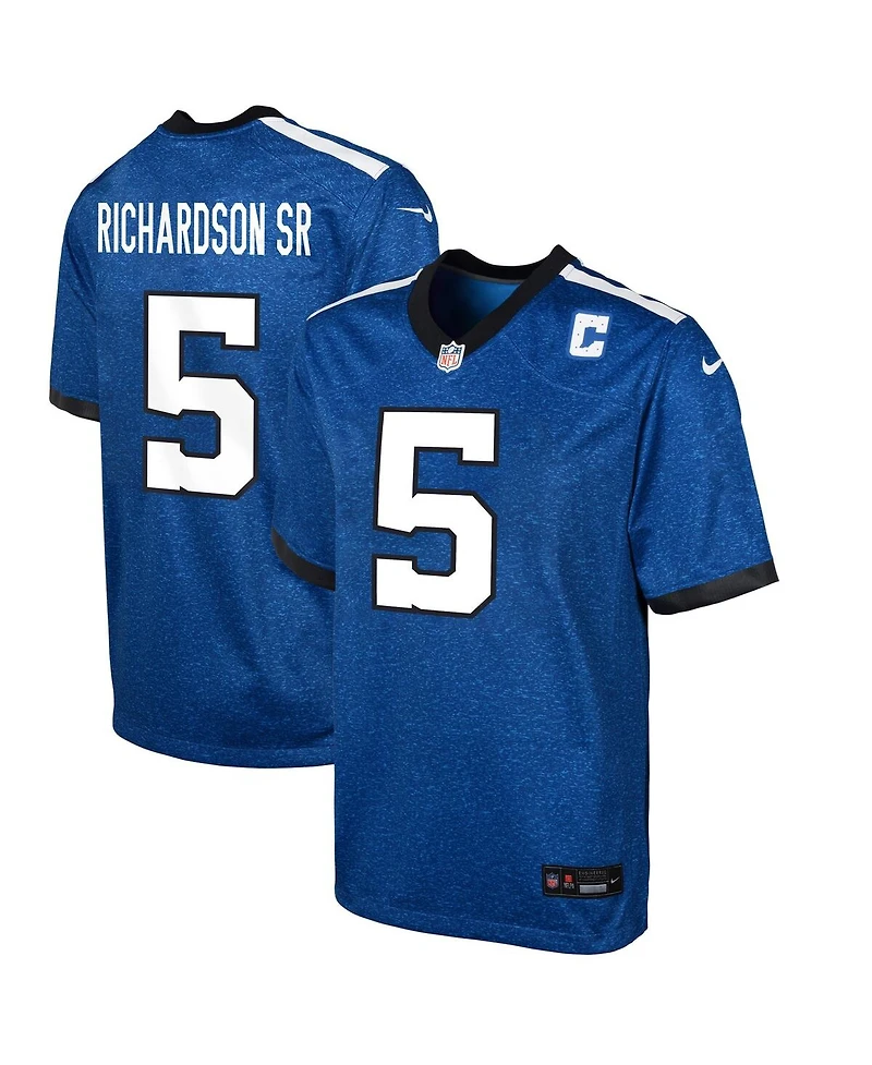 Nike Big Boys and Girls Anthony Richardson Sr. Royal Indianapolis Colts Game Jersey
