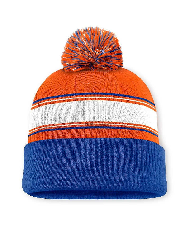 Top of the World Men's Orange/Royal Florida Gators Ambient Cuffed with Pom Knit Hat