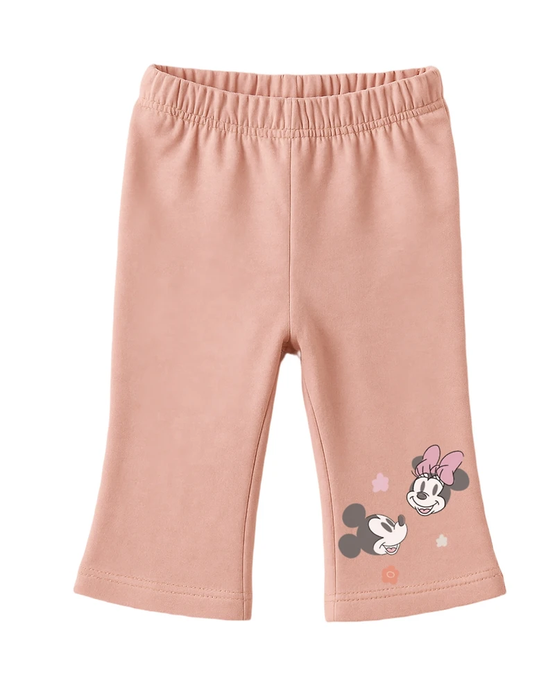 Disney Baby Girls 3-Piece Minnie Mouse Hoodie, Long Sleeve T-Shirt and Pant Set