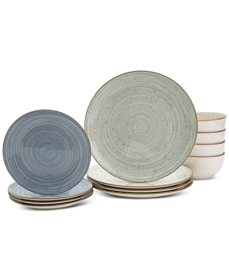 Haven Speckled Farmhouse 12 Pc. Dinnerware Set, Service for 4