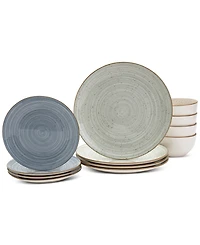 Haven Speckled Farmhouse 12 Pc. Dinnerware Set, Service for 4