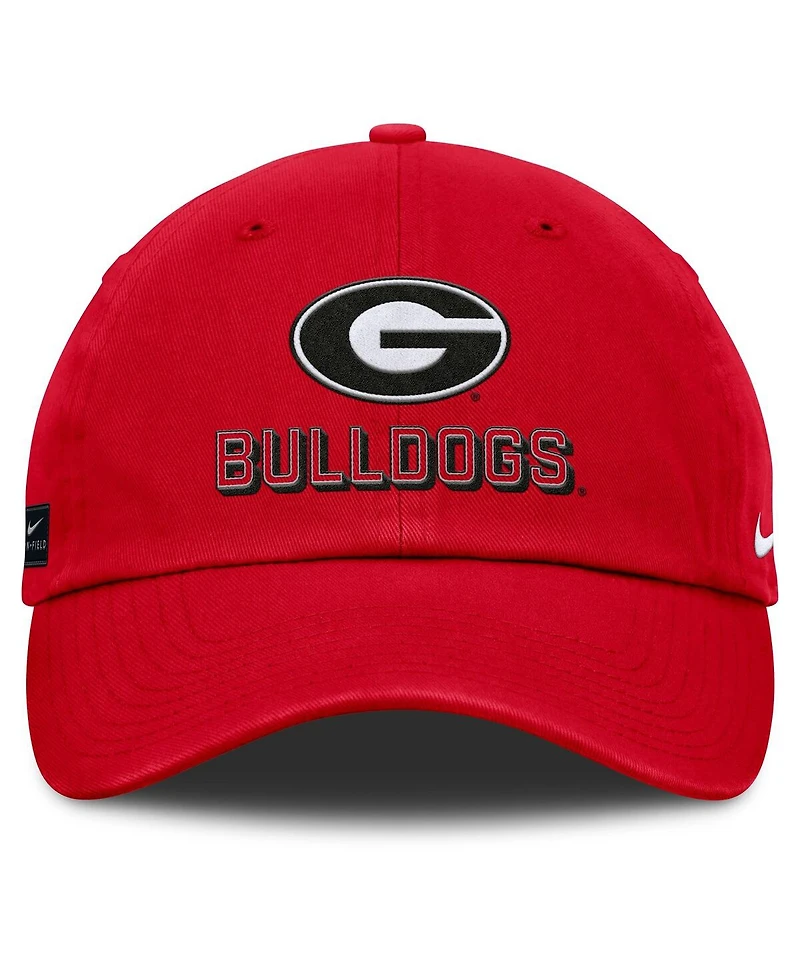 Nike Men's Red Georgia Bulldogs 2025 On-Field Club Adjustable Hat