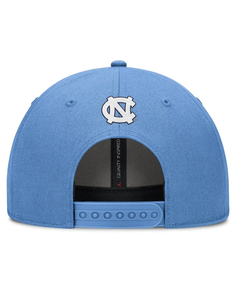 Jordan Men's Carolina Blue North Carolina Tar Heels Slanted Primetime Rise Performance Adjustable Hat