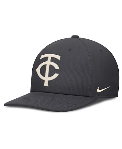 Nike Men's Anthracite Minnesota Twins Statement Pro Snapback Hat