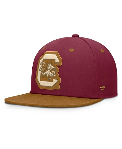 Fanatics Men's Garnet/Brown South Carolina Gamecocks Noboa Fitted Hat