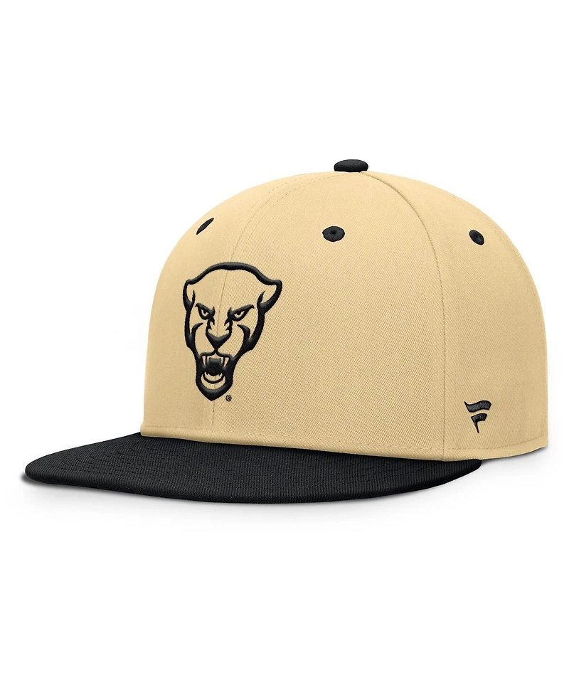 Fanatics Men's Khaki/Black Pitt Panthers Balance Fitted Hat