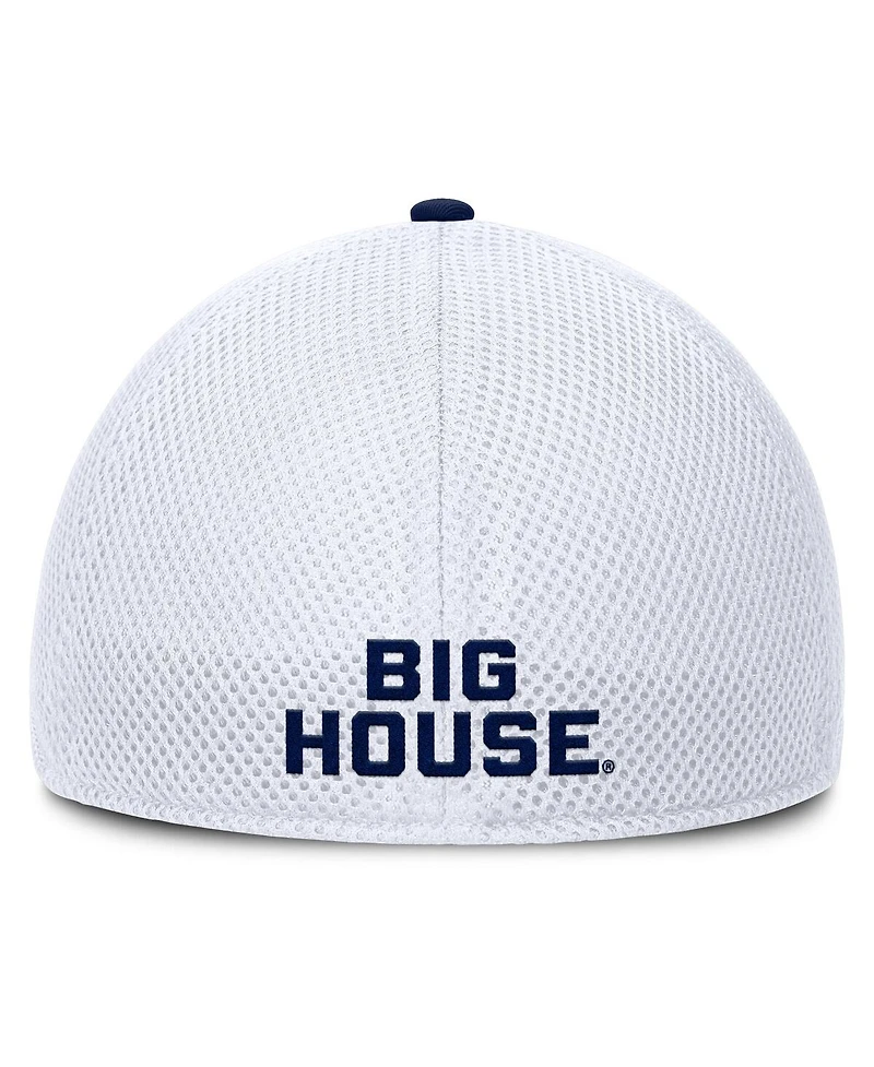 Fanatics Men's Heather Gray/White Michigan Wolverines Trigger Flex Hat