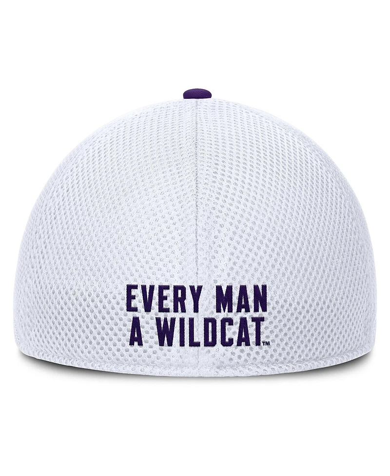Fanatics Men's Heather Gray/White Kansas State Wildcats Trigger Flex Hat