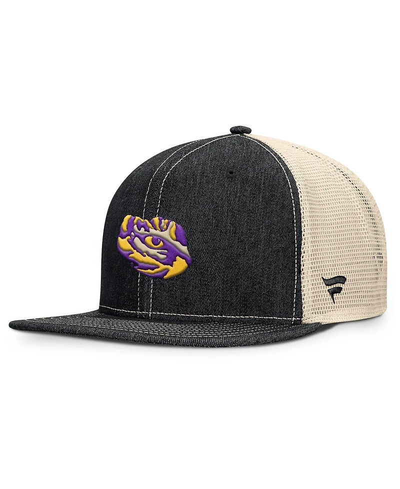 Fanatics Men's Black/Natural Lsu Tigers Legend Trucker Snapback Hat