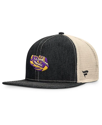 Fanatics Men's Black/Natural Lsu Tigers Legend Trucker Snapback Hat