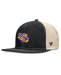 Fanatics Men's Black/Natural Lsu Tigers Legend Trucker Snapback Hat