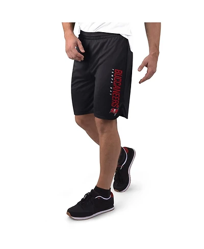 Msx by Michael Strahan Men's Black Tampa Bay Buccaneers Mesh Shorts