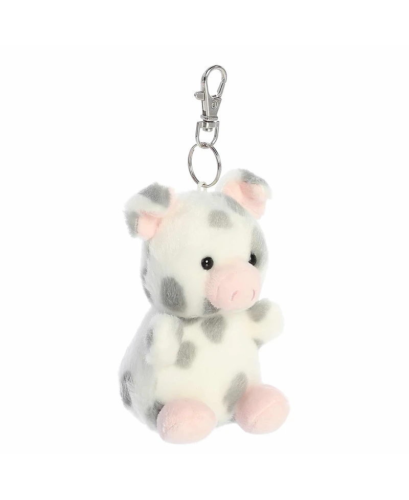 Aurora Mini Piggles Spotted Piglet Palm Pals Adorable Clip-On Gray 4"