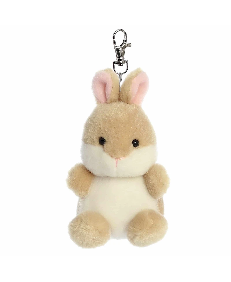 Aurora Mini Ella Bunny Palm Pals Adorable Clip-On Brown 4"