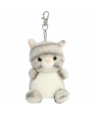 Aurora Mini Silver Kitty Palm Pals Adorable Clip-On Gray 4"
