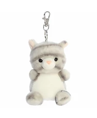 Aurora Mini Silver Kitty Palm Pals Adorable Clip-On Gray 4"