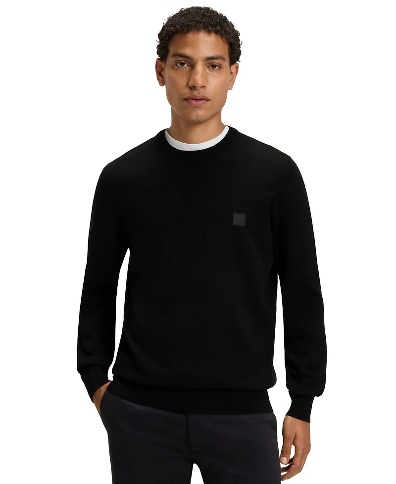 Boss by Hugo Men's Cotton-Cashmere Regular-Fit Sweater